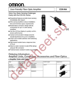 E3X-NA11F-2M datasheet  